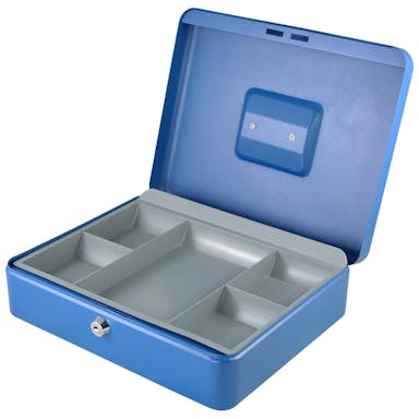 Secureo Geldkassette XL Münzeinsatz blau