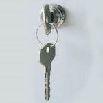 Sicherheits-Schlüsselschloss mit 2 Schlüsseln